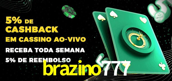 Promoções do cassino ao Vivo brazino777
